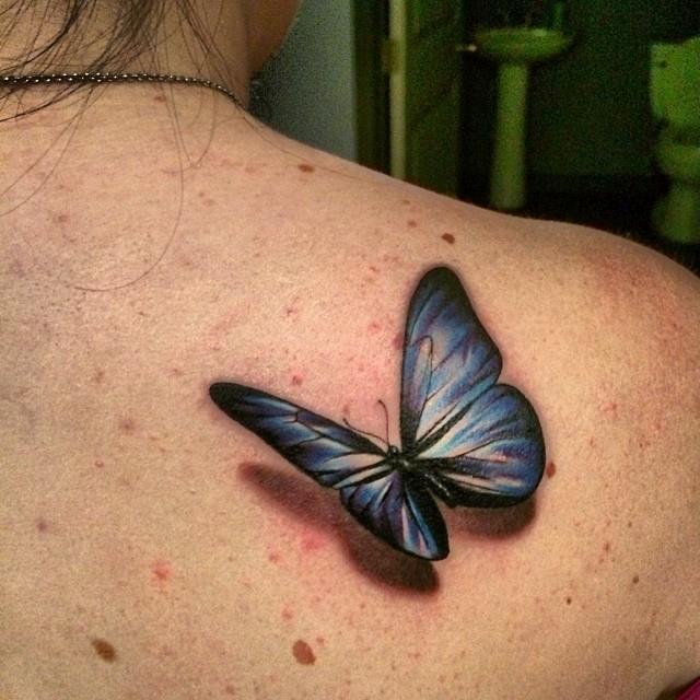 Realistic Butterfly by Thomas Page: TattooNOW